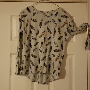 Girls top teal green size 14